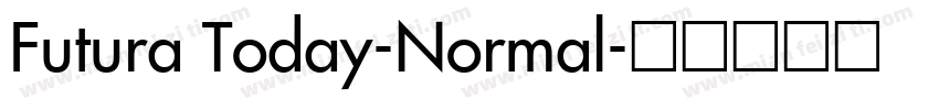 Futura Today-Normal字体转换